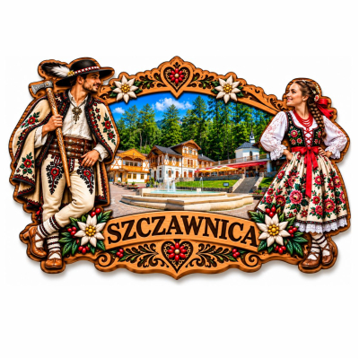 Szczawnica, magnes z Pienin, Pieniny, magnes na lodówkę, góralskie